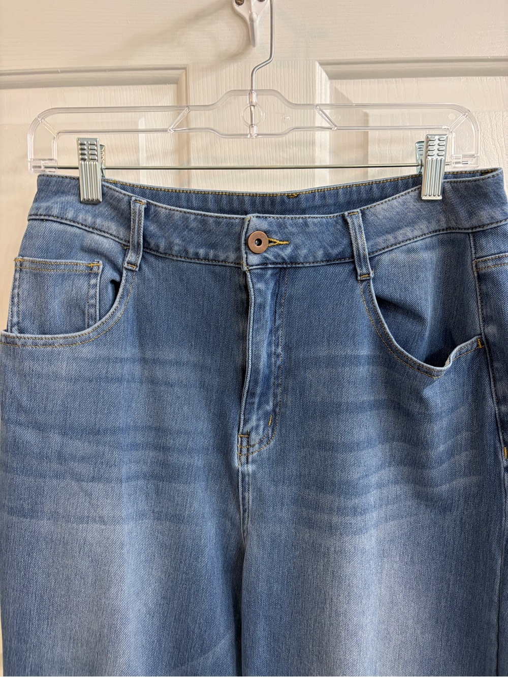Halara flex high waisted pockets rolled hem wide leg - Picture 5 of 7